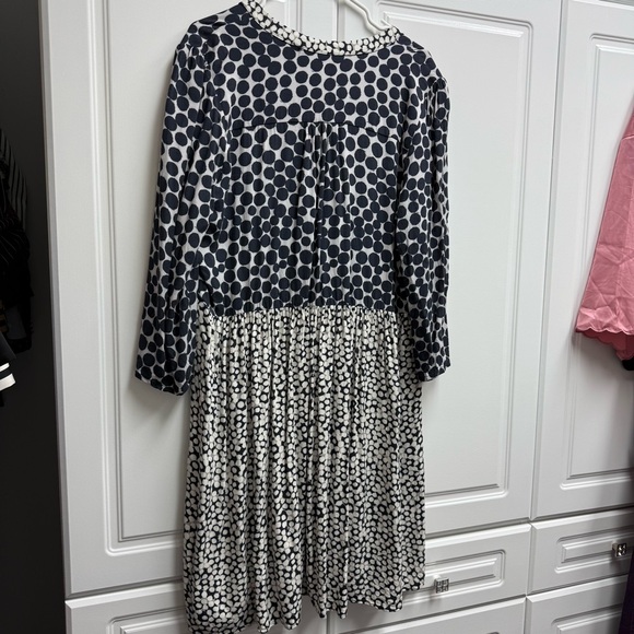 Anthropology Maeve Black and White Polka Dot Dress XL - Picture 5 of 5